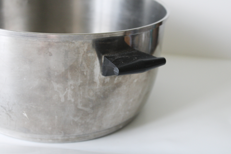 photo of Rena Ware 12 quart stockpot heavy stainless huge pot no lid, vintage cookware #3