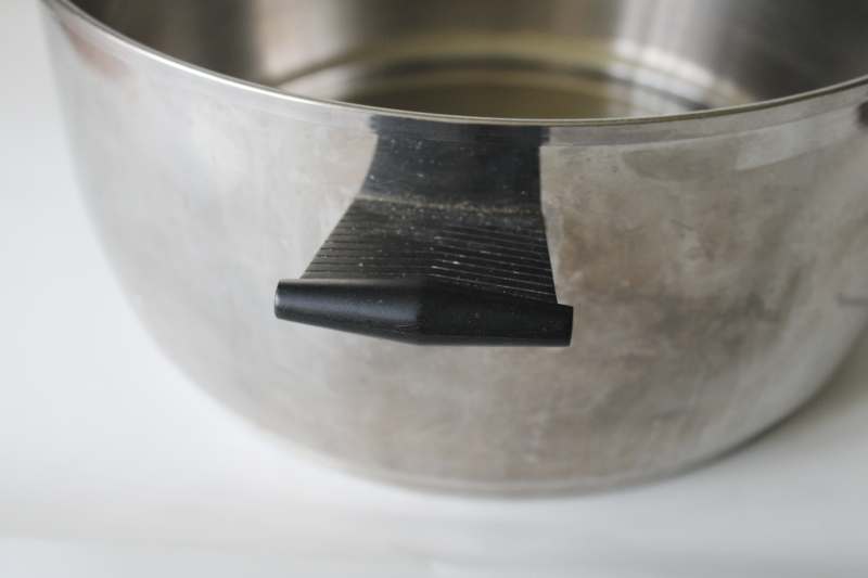 photo of Rena Ware 12 quart stockpot heavy stainless huge pot no lid, vintage cookware #4