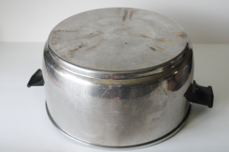 photo of Rena Ware 12 quart stockpot heavy stainless huge pot no lid, vintage cookware #5