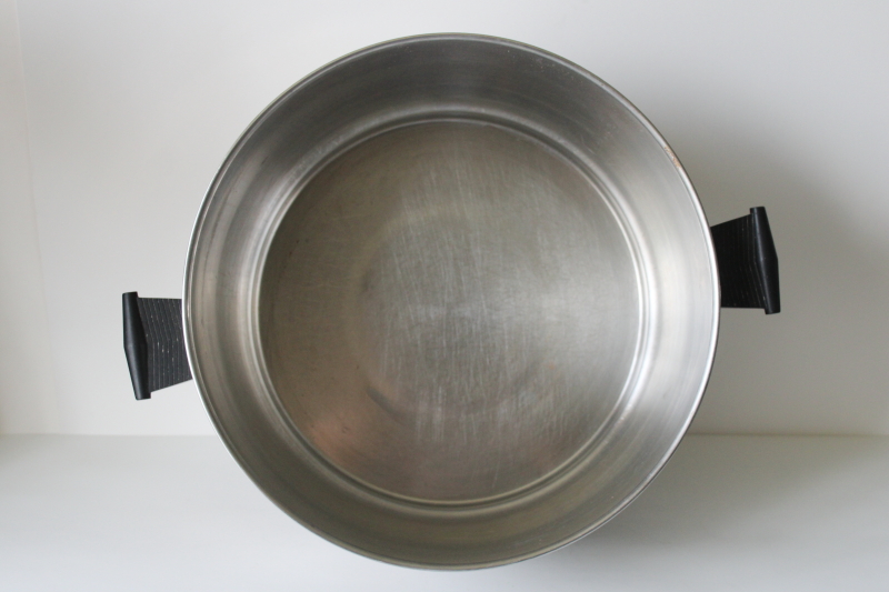 photo of Rena Ware 12 quart stockpot heavy stainless huge pot no lid, vintage cookware #8
