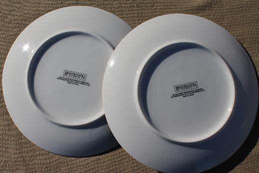 photo of Restoration Hardware Christmas red berries china salad plates set of 6 #4