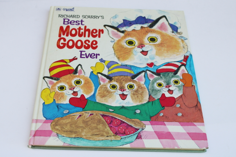 photo of Richard Scarry Best Mother Goose Ever, 60s 70s vintage Big Golden Book  #1