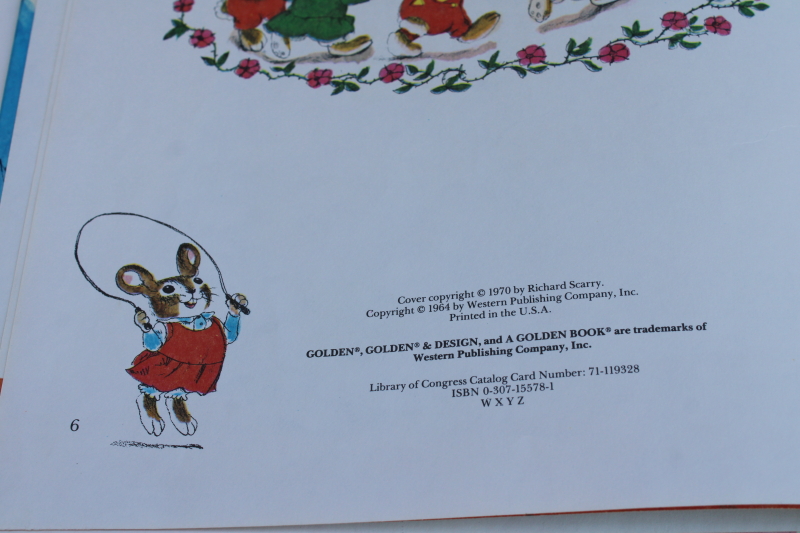 photo of Richard Scarry Best Mother Goose Ever, 60s 70s vintage Big Golden Book #2