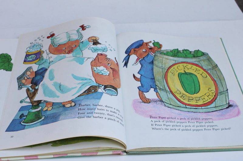 photo of Richard Scarry Best Mother Goose Ever, 60s 70s vintage Big Golden Book #3