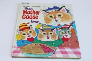 catalog photo of Richard Scarry Best Mother Goose Ever, 60s 70s vintage Big Golden Book 