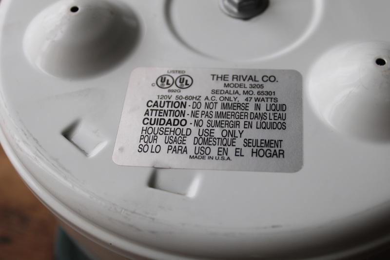 photo of Rival Crockette mini crock pot, vintage cottagecore kitchen dark green, grape vine print  #6