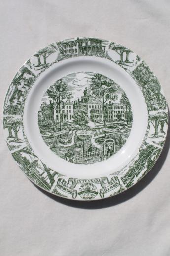 photo of Rockford Illinois centennial collector's plate, Rockford history 1852-1952 #1