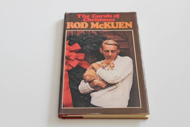 photo of Rod McKuen Carols of Christmas poems & lyrics, vintage book w/ photo dust jacket #1