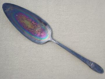 catalog photo of Rogers / International Silver First Love vintage silver plated cake server