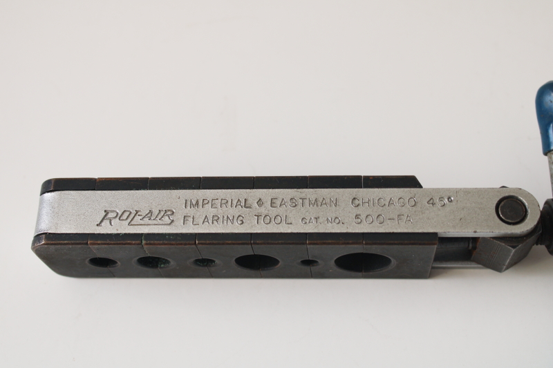 photo of Rol Air number 500 FA flaring tool 45 degree die mid century vintage Imperial Eastman Chicago #2