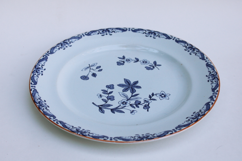 photo of Rorstrand Sweden blue & white chinoiserie china plate East Indies pattern  #1
