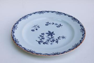 catalog photo of Rorstrand Sweden blue & white chinoiserie china plate East Indies pattern 
