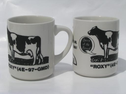 photo of Roxy, Queen of the Holstein Breed, lifetime record cow coffee mug #1