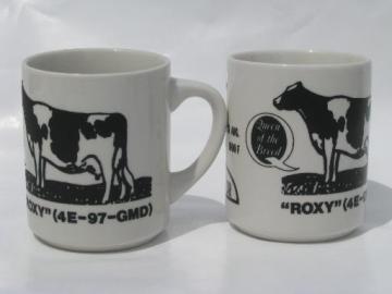 catalog photo of Roxy, Queen of the Holstein Breed, lifetime record cow coffee mug