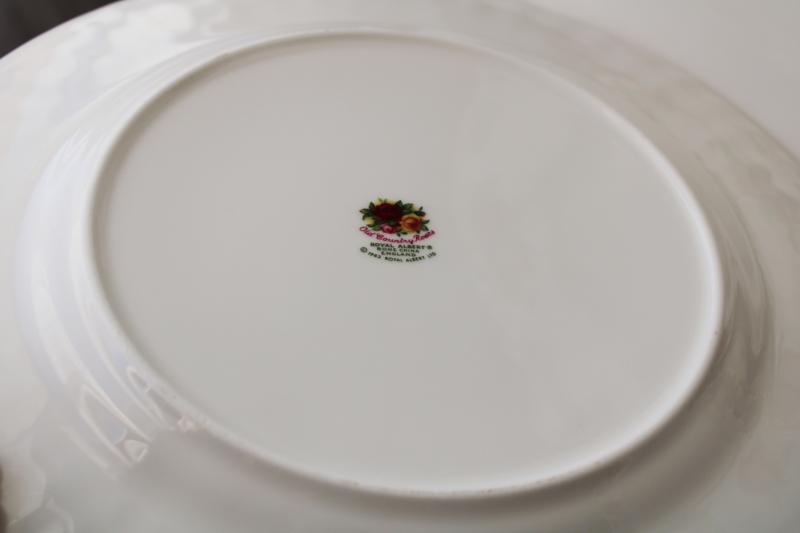 photo of Royal Albert Old Country Roses vintage backstamp dinner plates set of six  #4