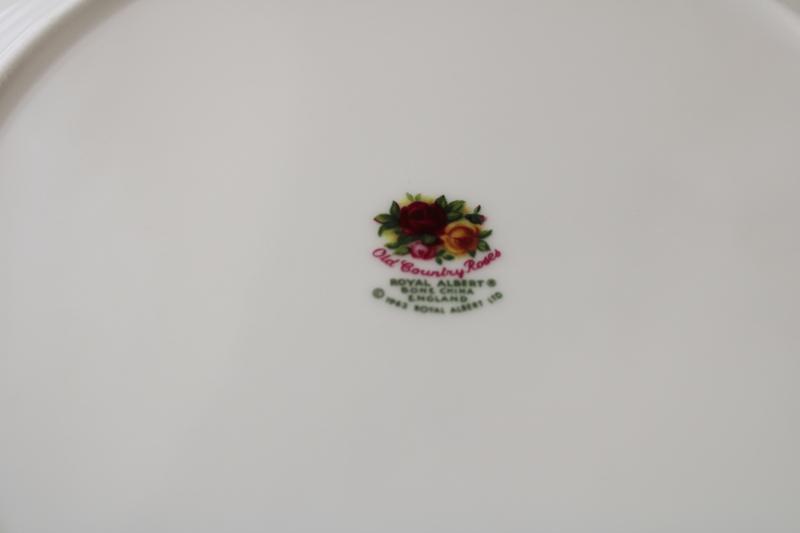 photo of Royal Albert Old Country Roses vintage backstamp dinner plates set of six  #5