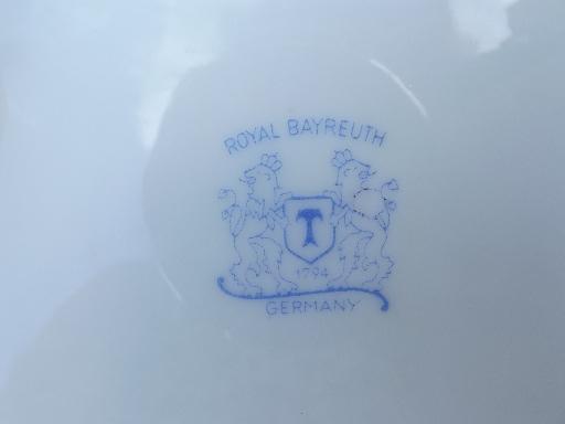 photo of Royal Bayreuth - Germany butterfly porcelain plates set, each different #7