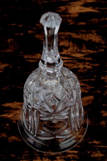 photo of Royal Crystal Rock lead glass bell, wedding bell or table service bell #6