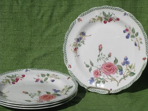 photo of Royal Doulton - England Victoria Garden dinner plates, never used set #1