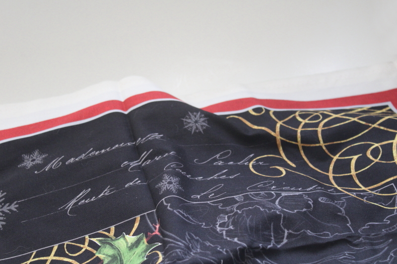 photo of Royal Red cardinal birds holiday print cotton fabric panels, Christmas craft fabric #3