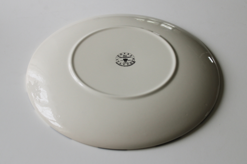 photo of Royal Stafford monochrome dots dinner plate, black & white polka dotted pattern  #3