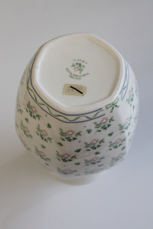 photo of Royal Tara Ireland, Laura pattern vase vintage chintz floral bone china  #4