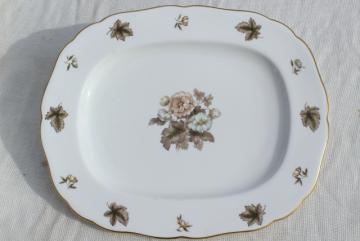 catalog photo of Royal Worcester Dorchester china, huge platter - turkey platter or serving tray