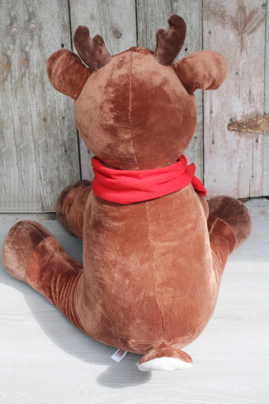 photo of Rudolph the Red Nosed Reindeer huge stuffed animal plush toy w/ blinking nose #5