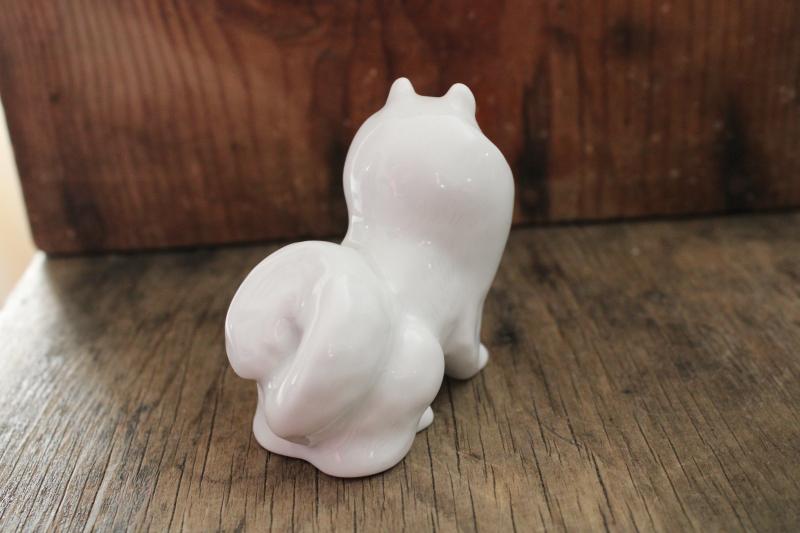 photo of Russian Samoyed dog china figurine, vintage LFZ Lomonosov porcelain #4