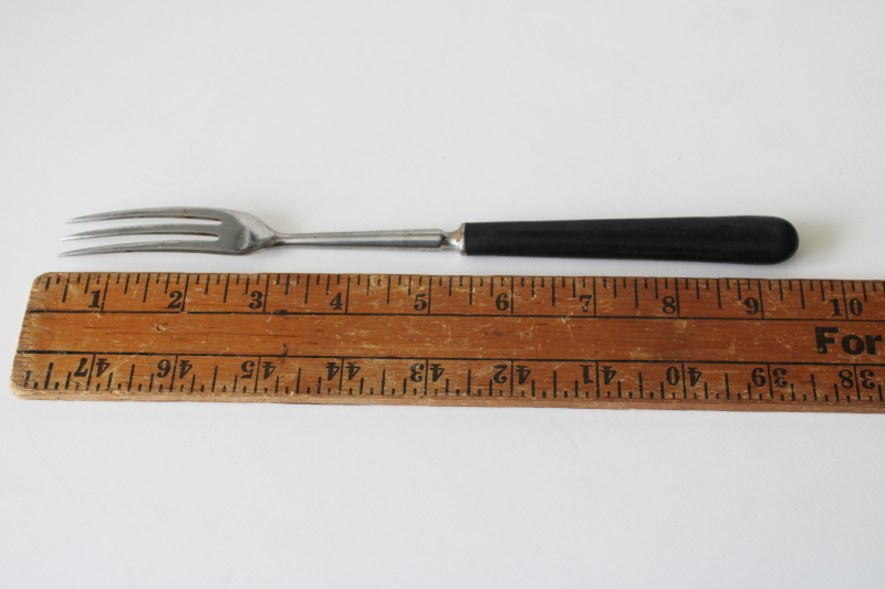 photo of Sabatier France vintage small serving or carving fork or fish fork #3