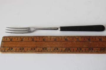catalog photo of Sabatier France vintage small serving or carving fork or fish fork 