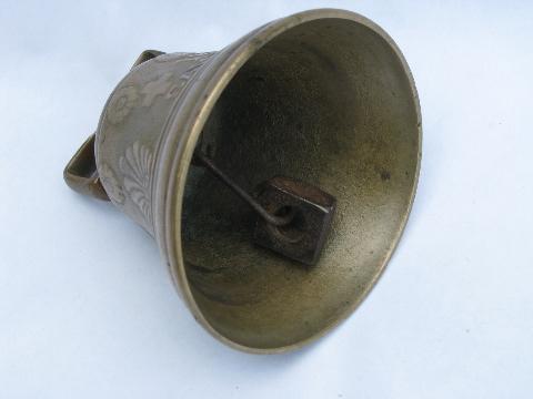 photo of Saignelecier foundry, vintage solid brass Swiss cow or goat bell #5