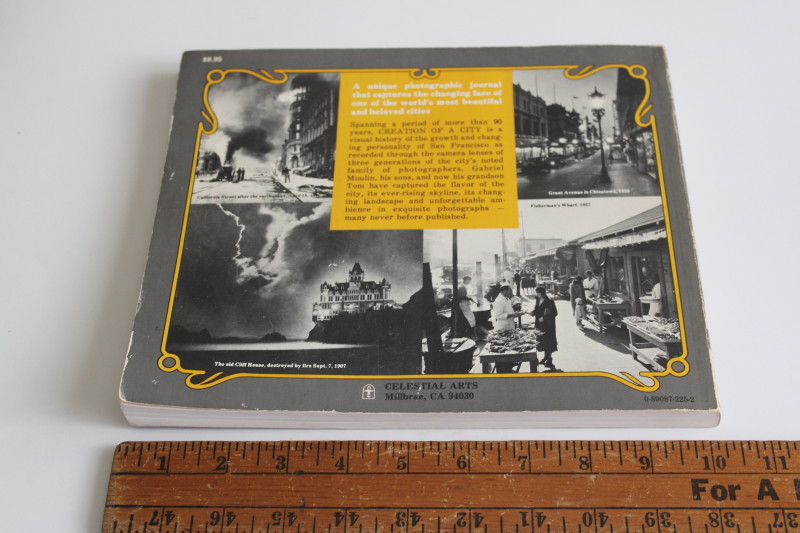 photo of San Francisco early photos black & white photography, out of print vintage book  #3