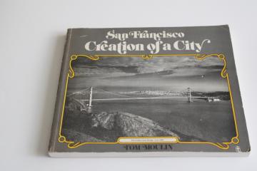 San Francisco early photos black & white photography, out of print vintage book 