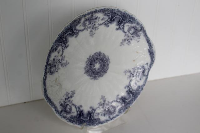 photo of Savannah Johnson Bros china vintage lavender purple transferware tray or serving plate #6