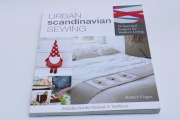 Scandi mod style Nordic modern home decor simple projects to sew, Urban Scandinavian Sewing book