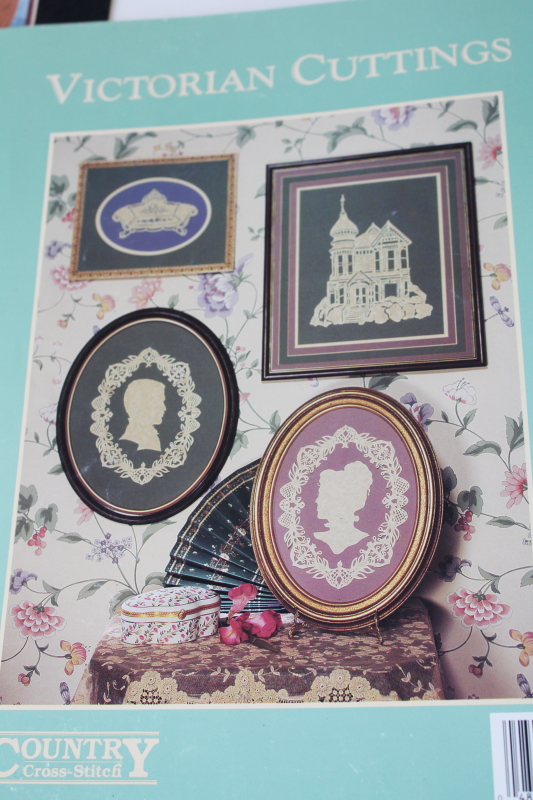 photo of Scherenschnitte paper cutting books, pattern printed designs traditional frameable art silhouettes mottos animals  #5