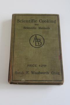 catalog photo of Scientific Cooking vintage 1911, antique cook book AB gas kitchen ranges stoves advertising 