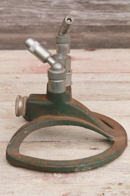 photo of Sears Craftsman vintage yard lawn garden sprinkler w/ heavy cast iron base #3