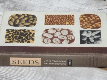 catalog photo of Seeds, old US Department of Agriculture  farm yearbook, vintage 1961