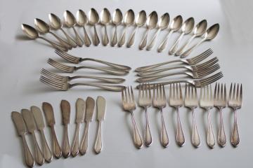 catalog photo of Sheraton pattern antique silverplate flatware, early 1900s vintage Oneida Community