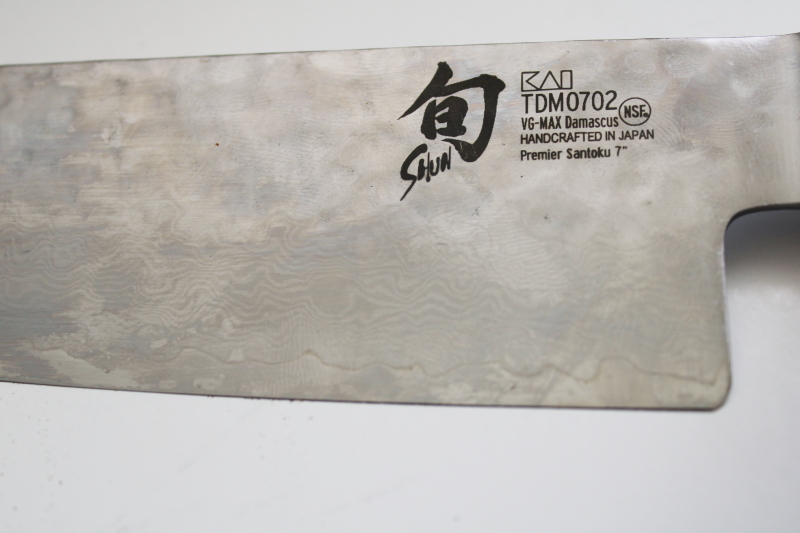 photo of Shun Premier Santoku chef knife 7 inch blade hand forged Damascus steel made in Japan #4