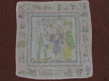 catalog photo of Signed Masha, children's hankie