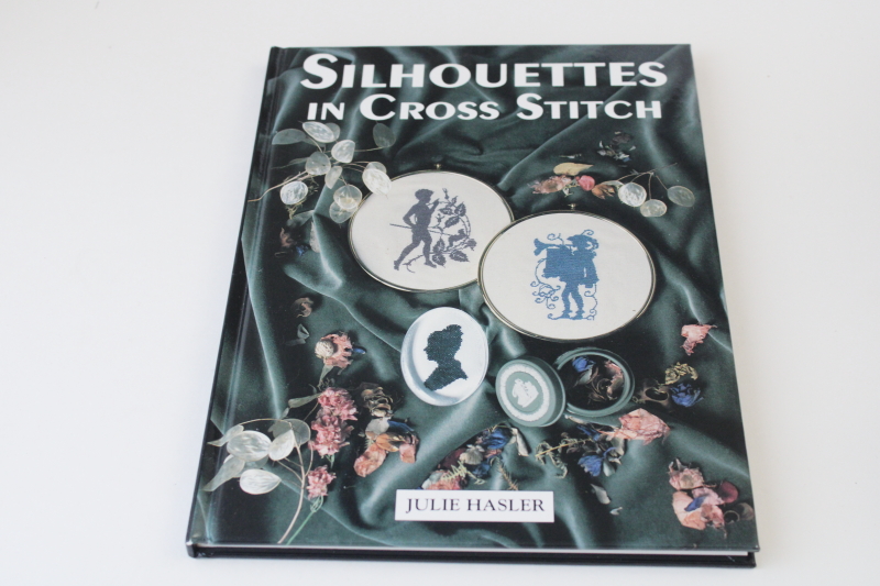 photo of Silhouettes in Cross Stitch, traditional style silhouette portraits charted embroidery designs  #1