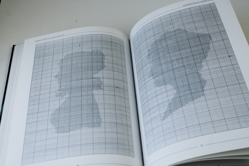 photo of Silhouettes in Cross Stitch, traditional style silhouette portraits charted embroidery designs #5