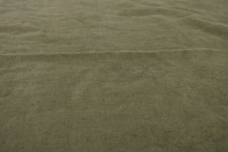 photo of Simple Opulence pure linen queen duvet cover & pillow shams, soft washed linen olive green  #6