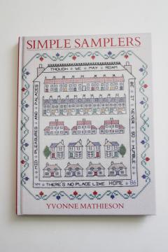 catalog photo of Simple Samplers needlework book cross stitch embroidery mottos, borders, designs