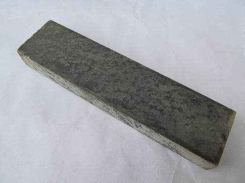 photo of Smith's natural Arkansas stone knife sharpening whetstone w/case #3