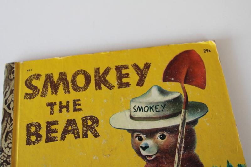 photo of Smokey the Bear vintage Little Golden Book Richard Scarry illustrations #2