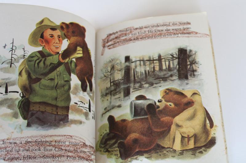 photo of Smokey the Bear vintage Little Golden Book Richard Scarry illustrations #6